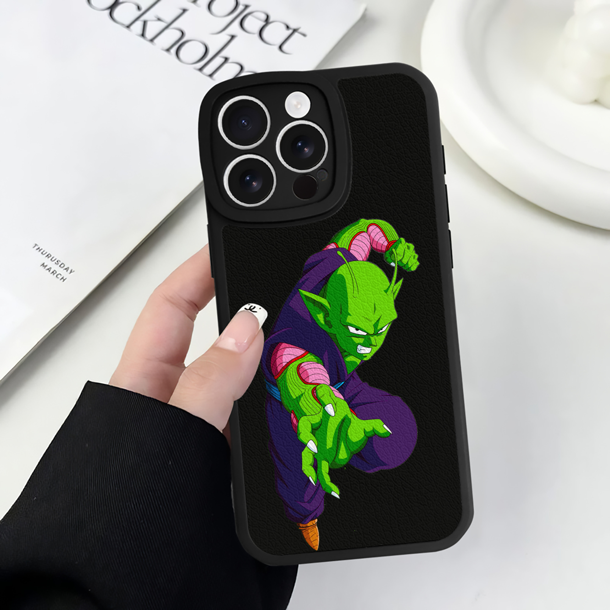 （画像用） ドラゴンボール ピッコロ DRAGON BALL Piccolo 【iPhone 16シリーズ対応】シリコンスマホケース（レザー調） 材質：シリコン